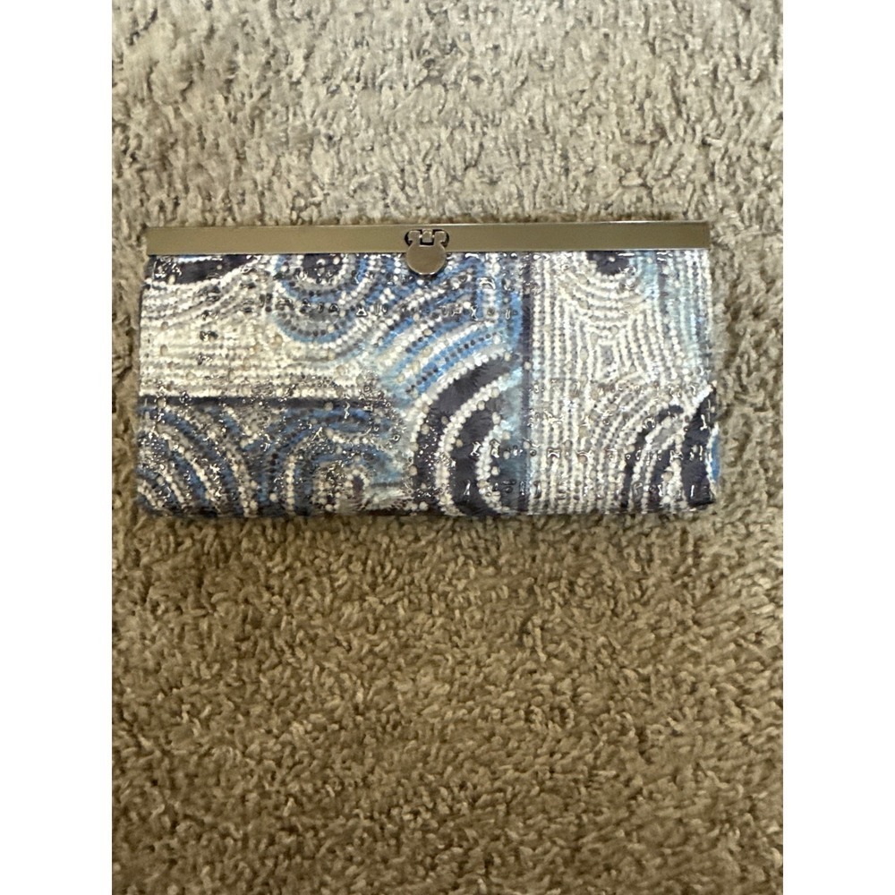 Sequined Blue & Silver Evening Clutch